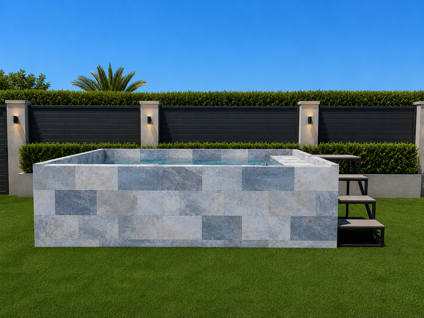 Piscina Elevada SOLPOOL 3,80 x 2,20x1,12 m (SOL) - VENDIDA