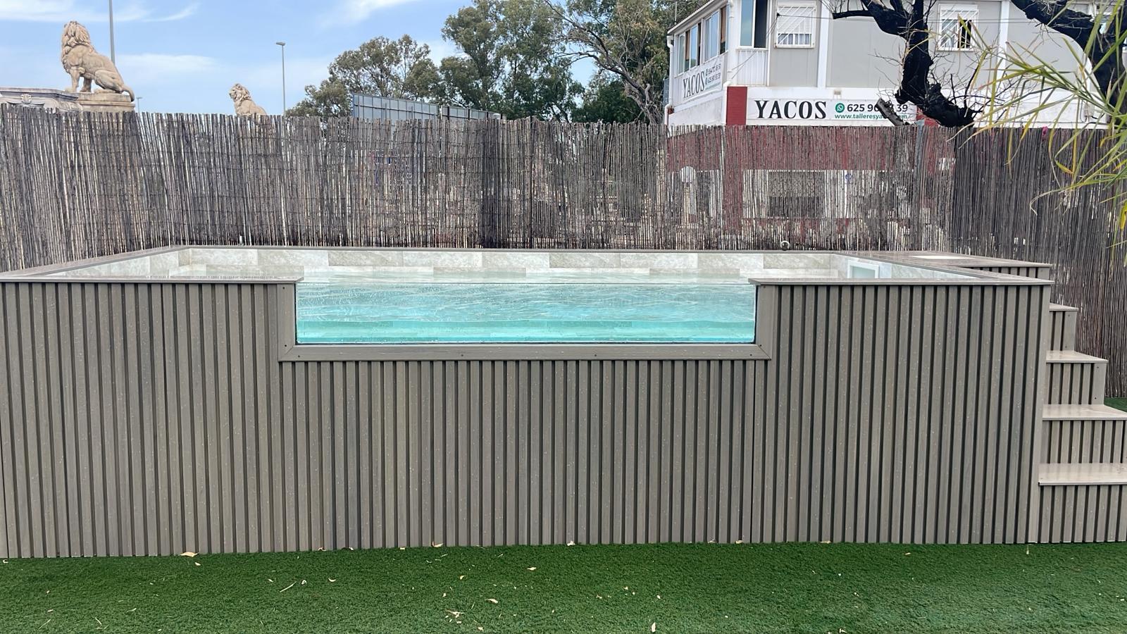 Piscina Elevada de patio MIAMI 4,90 x 2,20x1,12 m (874SL DH)