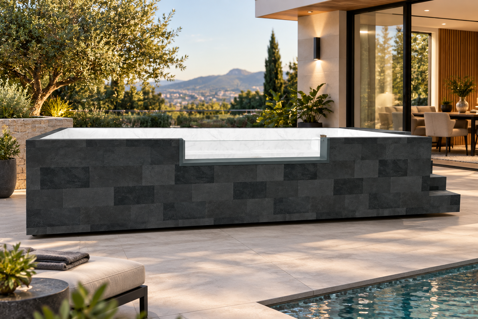 Piscina de patio MIAMI 5,90 x 2,20x1,12 m (1142/SL MA)